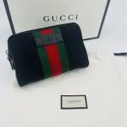 Gucci Cross Body Bag Green Red Techno Canvas Belt Web 630919