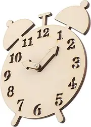 BESPORTBLE Early Learning Clock DIY Wooden Fraction Toy for Preschool Math Educational Sorting Toy Set
