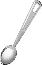 Serving Spoons Stainless Steel - Large Cooking Spoon with Long Handle - Kitchen Spoons for Home & Restaurant - Metal Serving Spoons for Cooking, 13 Inch