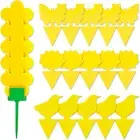 UTSLIVE 20PCS Dual-Sided Yellow Sticky Traps Gnat Sticky Traps for Fungus Gnats,