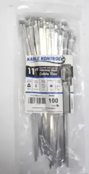 Kable Kontrol 11 Self Locking Stainless Steel Cable Ties Type 304 Pack of 100