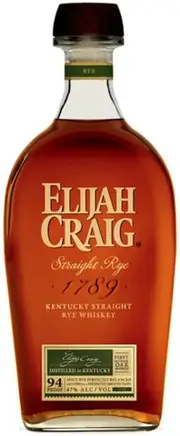Elijah Craig Straight Rye Whiskey 750ml