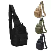 Men's Molle Tactical Sling Chest Bag Backpack Messenger Shoulder Bag Chest Pouch
