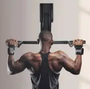 Wall Mounted Pull Up Bar 2 IN 1 Pull Up Dip Bar Station Outdoor Strength Trainin