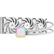 Corsair CW-9060079-WW iCUE H150i RGB ELITE Liquid CPU Cooler White, 360mm Radiator, Low-noise
