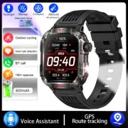 Bluetooth 5.0 Smart Watch 2.01" 600mah Waterproof w/ Flishlight For Android iOS
