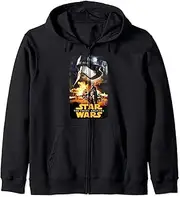 [STAR WARS] The Force Awakens Captain Phasma Fire Portrait Zip Hoodie