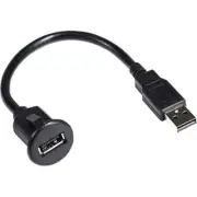 PAC USBDMA6 6' USB Extension Cable Adaptor w/ Dash Mount Bracket for Head Units