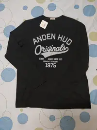 在飛比找Yahoo!奇摩拍賣優惠-【全新品】Anden Hud品牌~．MIT基本款T恤(黑色)