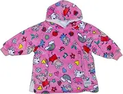 [Character World] Hugzee Oversized Wearable Hooded Fleece | Super Warm and Cosy Sherpa Lined, Peppa Pig and Friends Design | Perfect For Smaller Kids Age 3-6 Years, One Size Suggested Height 55cm+ Pink, Pink, 55 x 55