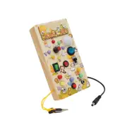 Montessori Busy Board w/ LED Light Switch Wooden Board Sensory Toys for Toddlers