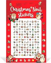 Unicorn Llamas Rainbows Hearts Stars Cupcakes Cute Kids Fake Art Finger Nails Stickers for Girls Decal kit Transfer Set Birthday Party Bags Children Christmas Stocking Filler Gift (Christmas)