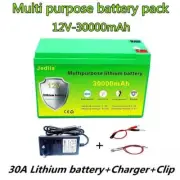 New High-capacity Li-ion Rechargeable Battery Pack 12v 30000mah.