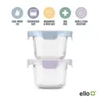 Ello Color Lock Clear Glass Leak-Proof Food Storage Container (2 Count)