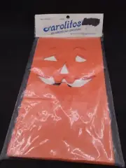 Vintage New Farlitos Halloween Jack o Lantern & Ghost Luminary Wax Paper Bags