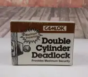 NOS Camlok Double Cylinder Deadlock #488 Brass