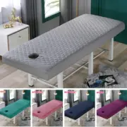 10 Colors Beauty Massage Bed Fitted Sheet Quilted Elastic Salon SPA Bedsheet