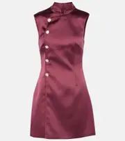 [Self-Portrait] Self-Portrait Satin minidress AU 12 red