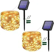 Useber Solar Fairy Lights Outdoor 28 m 240 LED Garden Light Outdoor Copper Wire Solar Lights Waterproof for Balcony, Trees, Patio, Wedding, Party, Garden, Yard, Gate (Warm)