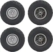 RC Car Tire Replacement, Toy Car Wheels Kit 7.2cm, Remote Control Model Tyre Set, Durable Rubber Wheels 4 Pack, for RC Car Racing and Repair