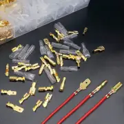 135pcs Spade Wire Crimp Terminal Connectors 2.8mm 4.8mm 6.3mm Male and Female (for: MG)