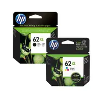 在飛比找PChome24h購物優惠-【1黑1彩組】HP 62XL(C2P05AA) 黑色 原廠高