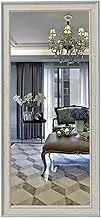 Full Length Mirror, Hanging and Freestanding Floor Mirror,Wooden Frame,for Bedroom/Living Room(50x150cm)