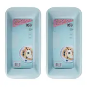 Tasty Non-Stick Loaf Tin Rectangle 30cm Light Blue 2 Pack