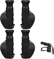 2 Pair Universal Rollator Hand Grip Replacement Parts for Rollator and Wheelchair Left and Right Hand Grips for Drive Rollator