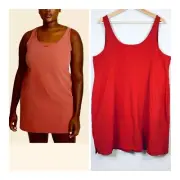 Nike Bliss Luxe Training Plus Size Burnt Orange Mini Dress Size 1X NWT
