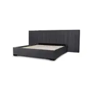 Hotshoppa Extended Mayfair Charcoal Velvet Bed Frame Super King