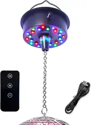 Remote Control Disco Ball Rotating Motor with Chain 5RPM-10RPM Adjustable Speed