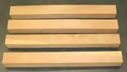 Four 3 X 3 (nom.) X 31" Cherry Blanks for Turning or Tapering Table Legs