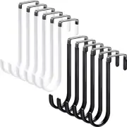 12 Pack Over The Door Hooks - Duty Door Hooks for Hanging Towels, Coats Bags ...
