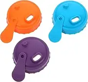Mikinona 3 Pcs Reusable Silicone Can Lids Airtight Seal for Standard Cans Leakproof Covers for Beer Soda Juice Drinks Multi
