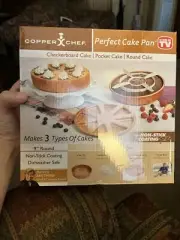Copper Chef Bake And Crisp Pan 4 Piece Set Non Stick NIB As Seen On Tv