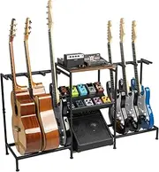 STRICH Guitar Stand for Acoustic Multiple Guitars Holder, Display Rack with Soft-Padded Protection, Home Studio Music Room SMT-40