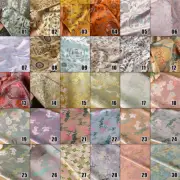 50*145cm Vintage Jacquard crane printing Cheongsam Fabric Satin Hanfu Clothing.