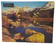 Vintage Whitman 1000 Piece Puzzle Golden Reflections Mountain Church Scene