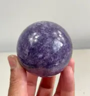 Lepidolite Crystal Sphere High Grade S146