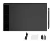 VEIKK A30 10X6 Inch Graphic Tablets Digital Pen Tablet Phone Drawing Tablet with Tilt OTG Battery-Free Stylus for Android Window A30 V2 Film