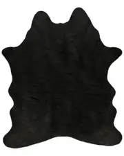 Luxe Faux Fur Faux Cowhide Rug