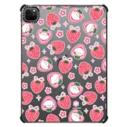 iPad Pro 11-inch (3rd/4th gen) iPad Impact Case Bichon Bibo Dog and Strawberry Bow Pattern