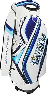 LEZAX YBCB-5412 Yokohama Dena Baystars 9.5 Type Caddy Bag, White