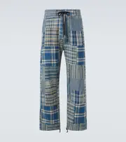 [RRL] RRL Patchwork cotton and linen pants 34/32 blue