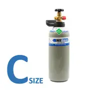 2.6kg Food Grade Co2 C Size Gas bottle for Brewing / Welding No Rent Home Brew
