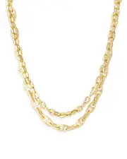 Ettika Golden Rays Linked Chain 18K Gold Plated Necklace Set