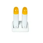 Roll -On Wax Heater (Double Base - 110V) - White/Yellow