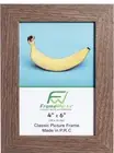 FrameWorks 4x6 Classic Wooden Picture Frames Tempered Glass / Dark Oak / 2-Pack