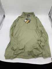 Cabelas Guidewear Shirt Mens 2XL Bean Sprout 1/2 Zip Vented Wicking Pullover New